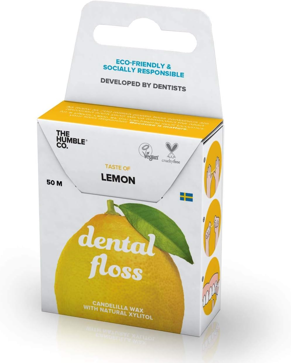 The Humble Co Dental Floss Lemon Eco Vegan 50 m The Humble Co 1 Unit 300 g