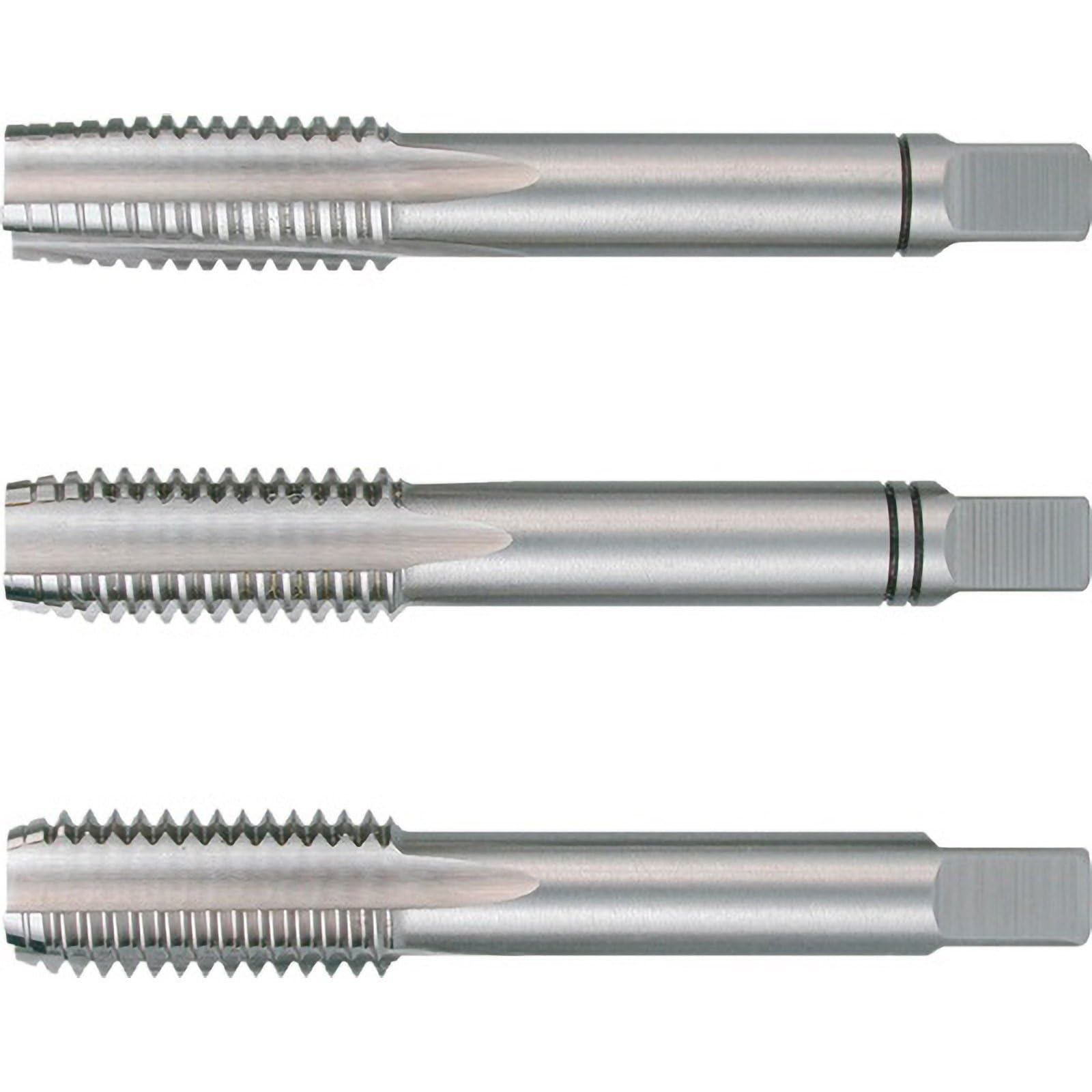 Ruko HSS Hand Tap Set, DIN 352, Ground, Bright Finish, M 5 x 0.80 mm Nominal Thread Size, 50.0 mm Length, 3 Pieces, R230050