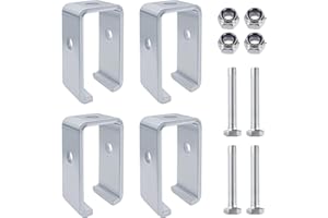 BIJUN Channel Trolley Track Hanger Bracket for unistrut bracket hardware Strut Channe brackets All 1-5/8" Channel Trolley Track (4pc)