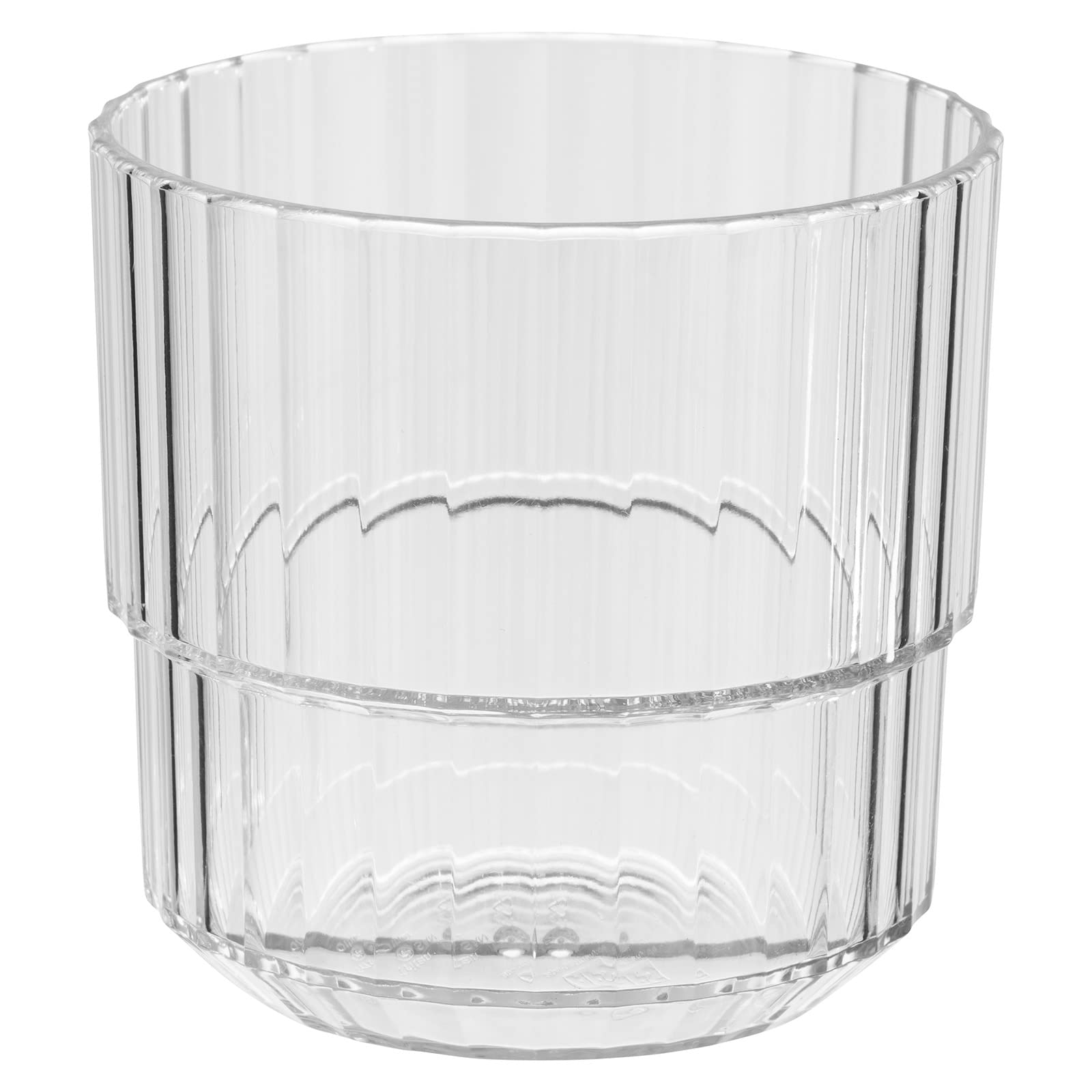 APS Tritan Plastic Drinking Cup, BPA Free, Shatterproof, Reusable, 220 ml, Crystal Clear
