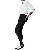SPANX Jean-Ish Ankle Leggings - Everyday Leggings - Classic Jean Look - Hidden Core Shaping - Comfortable Denim Alternative - Black - Petite, 24.5 Inch Inseam - Small