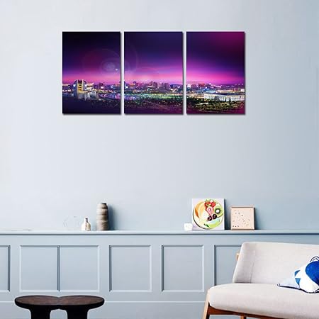 Halo Divergent Laser Night City Scene Nightscape Landscape