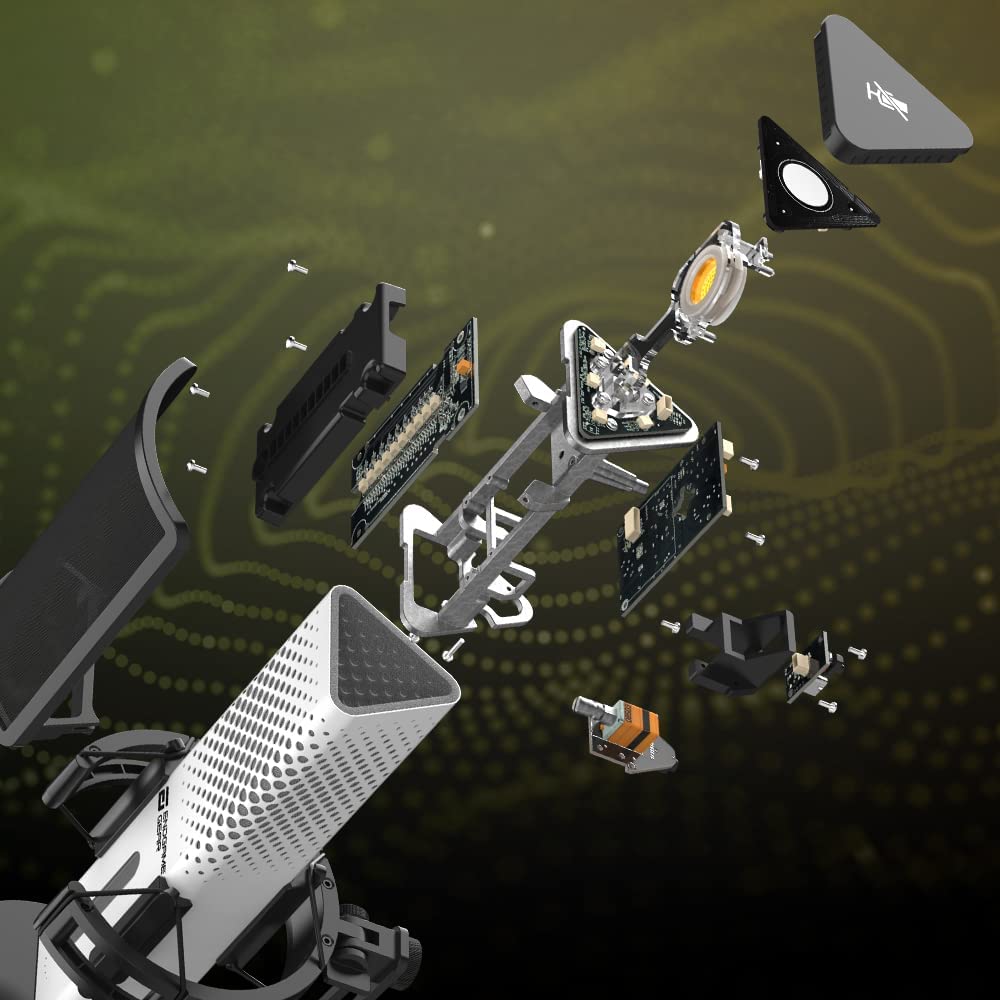 ENDGAME GEAR XSTRM USB Mikrofon für Streaming, Podcast, Aufnahmen in Studioqualität, 24 Bit / 192 kHz, externes Mic, AI-Geräuschunterdrückung, Stummschaltung durch Tippen, PC & Mac - weiß 2