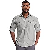 Jessie Kidden Mens Sun Protection Hiking Fishing Safari Shirts with Hood Long Sleeve Outdoor Quick Dry Shirts Hoodie