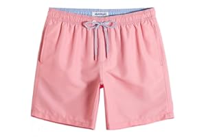 maamgic Mens Slim Fit Swim Shorts Swim Trunks 7 inch Quick Dry Mens Bathing Suits with Mesh Lining