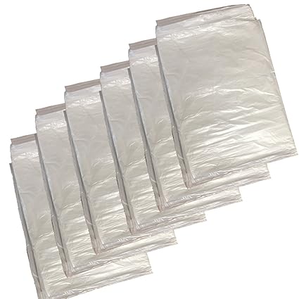 Pack Of 6 Large Plastic Dust Sheets 3 6m X 2 7m Pvc Furniture Cover For Builders Decorators Diy