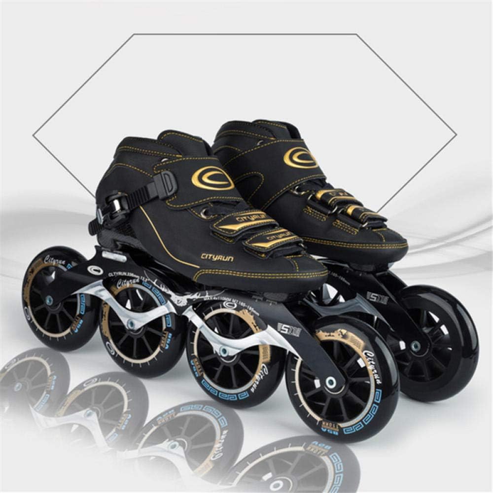 dwxnzbz Professional Inline Speed Skates Shoes Alloy CNC Frame 85A