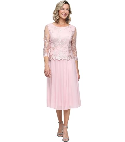 alex dresses petite Sequin Lace A-Line Gown Adored for its sophistication Alex Evenings Women's Petite Two-Piece