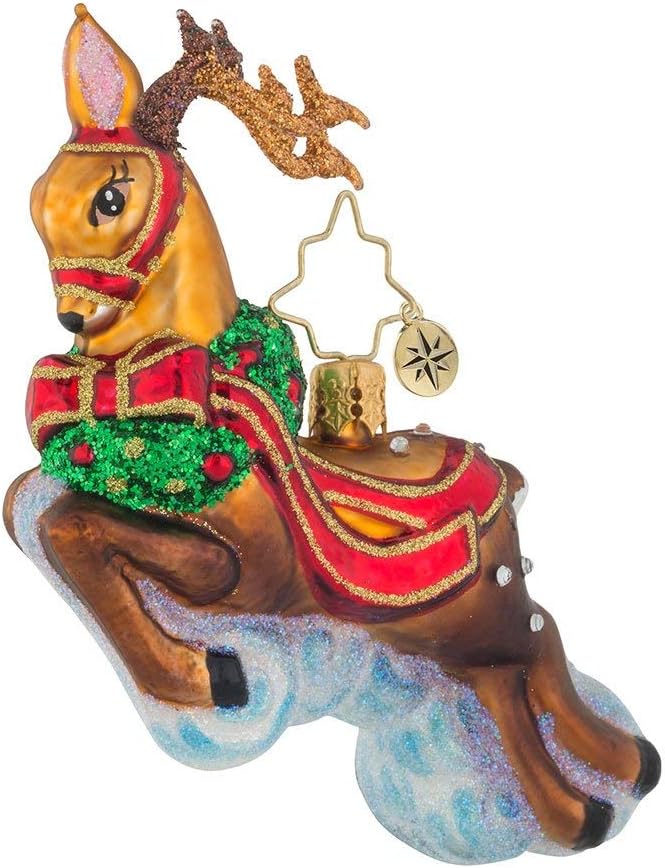 Christopher Radko Riding High Little Gem Christmas Ornament