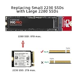 cablecc 22x30mm NVME M-Key to 22x80mm NGFF