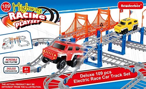 Newdeebee Highway Racing Playset (109 Pcs) Special Edition - construction toy set