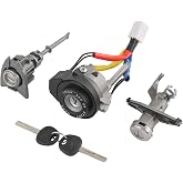 Full Lock Cylinder Set with Key Compatible with 2009-2014 Hyundai Sonata | Ignition Switch Lock Cylinder and Door Lock Cylinder Replacement for 2011-2015 Hyundai Sonata Hybrid Replace# 81970-3SA00