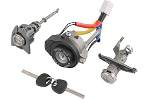 DICMIC Full Lock Cylinder Set Key Ignition Start Barrel Compatible with 2009-2014 Hyundai Sonata 2011-2015 Hyundai Sonata Hybrid Replace# 81970-3SA00, 81250-3SA00