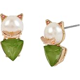 Betsey Johnson Cat Stud Earrings