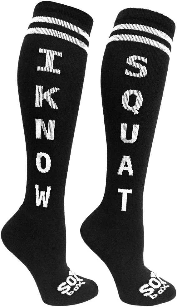 The Sox Box I Know Squat Knee High Socks!
