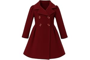 iGirlDress Coat Long Sleeve Button Pocket Long Winter Coat Outerwear
