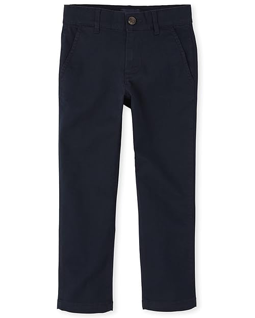 The Children's Place Boys Stretch Skinny Chino Pants,New Navy Single,4