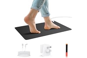 Astarexin Grounding Mat for Sleep, Energy, Support Restful Night – 24"x16" Earthing Mat for Feet, Balance & Wellness – Includes 15ft Cord for Home & Office Use