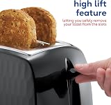 Russell Hobbs Honeycomb 2 Slice Toaster Black 850W Extra Wide Slots 6 Browning view 2