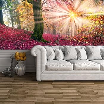 Amazon Com Azutura Enchanted Forest Wall Mural Pink Trees