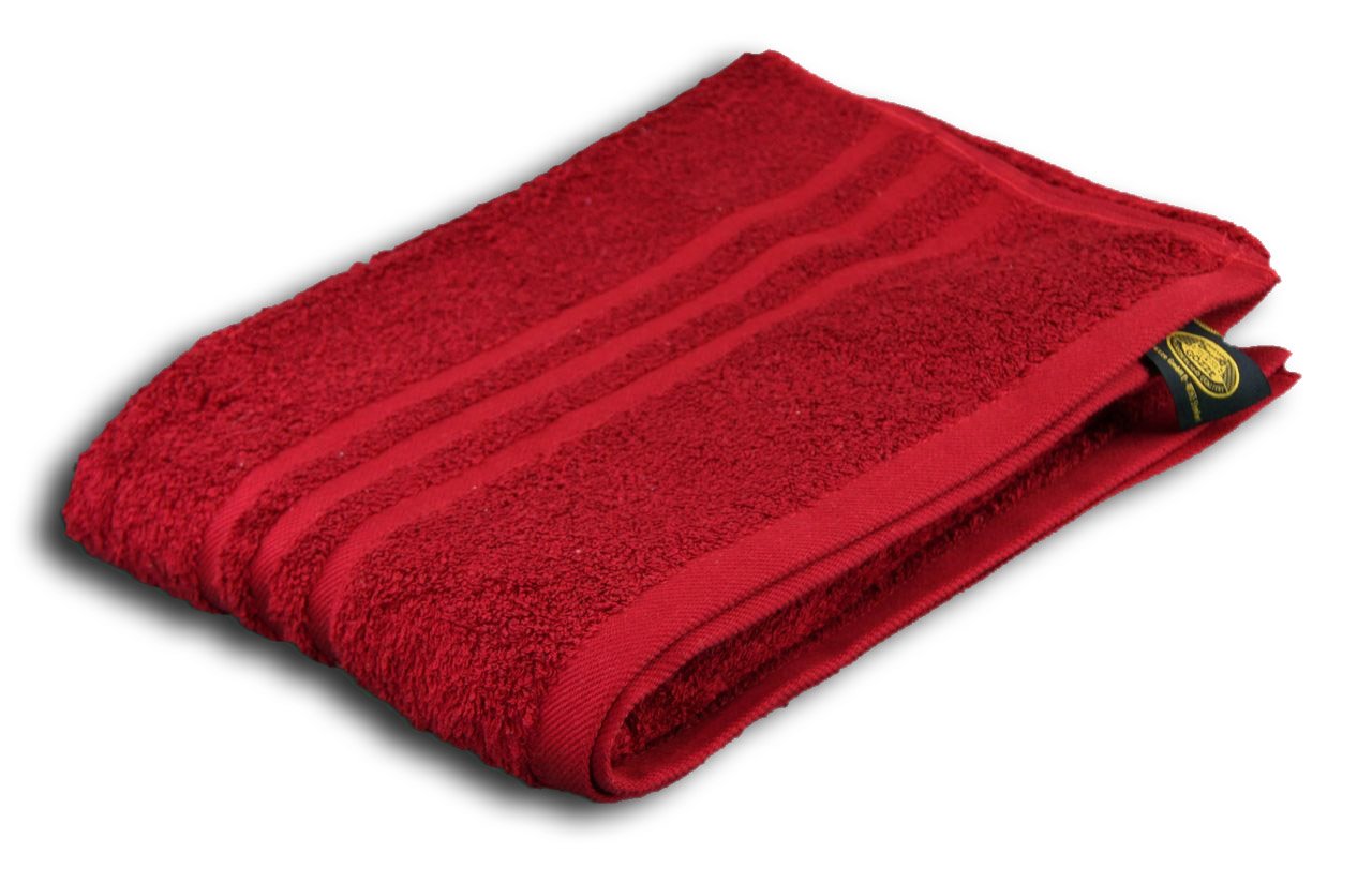 Gözze - Elegant Hand Towel Set of 2, Sylt, 100% Cotton, Heavy Weight (440 g/m²), 50 x 100 cm - Bordeaux
