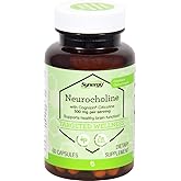Vitacost Synergy Neurocholine with Cognizin Citicoline 500 Milligram Per Serving - 60 Capsules