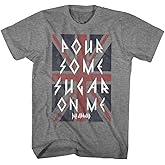 Def Leppard 80s Heavy Metal Band Rock n Roll Pour Some Sugar Adult T-Shirt Tee