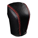 Coolbestda Genuine Leather Hand Sewing Gear Shift