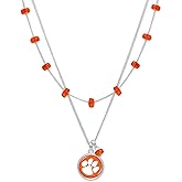 From the Heart Clemson Tigers Ivy Necklace Silver Chain Jewelry Gift CU