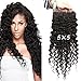 Greatremy 5x5 Lace Closure Curly Wave Brazilian virgin unprocessed Human Hair with Baby Hair Free Part Natural Color 12inch