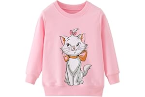 RETSUGO Toddler Baby Girls Sweatshirts Casual Pullover Crewneck Winter Long Sleeve Tops Shirts Clothes 3T-8T