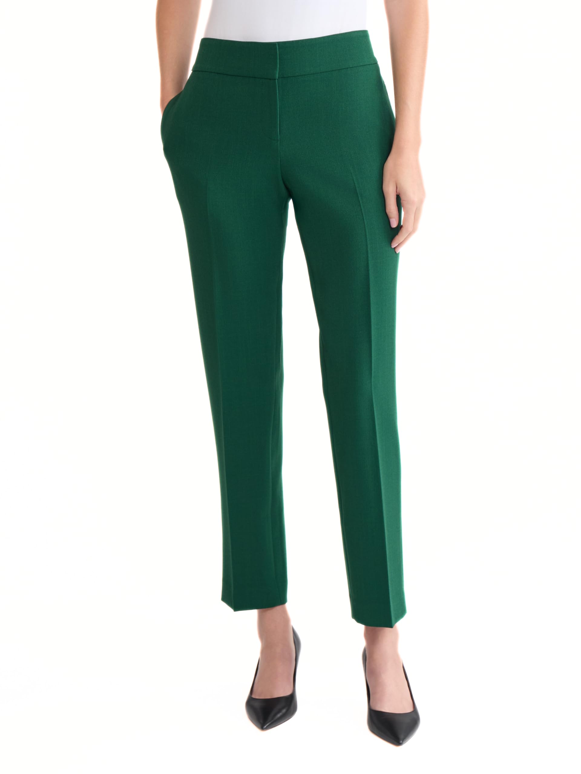 Kasper Plus-Size Stretch Slim Leg Pant