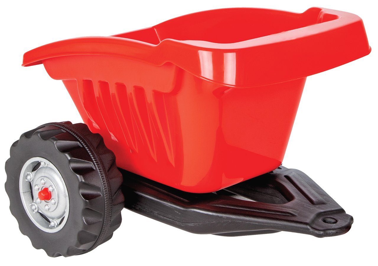 Jamara 460270 – Ride-on Trailer for Tractor Strong Bull – 14mm Towing Eyelet, Incl. Dump Body