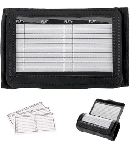 Teling 100PCS Playbook Football Insert QB Wristband Coaching Armband Play Sheet Softball Wristband Playbook Wrist Play Card Sign Wristband Insert for Youth Adult, Without Wrist Strap (2.68) : Sports & Outdoors