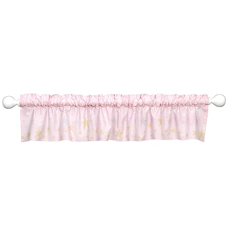 Bedtime Originals Rainbow Unicorn Window Valance, Pink