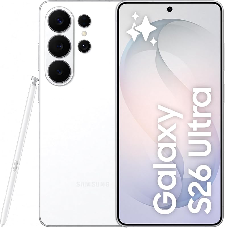 Galaxy S26 Ultra, 256GB, Smartphone con Galaxy AI, Cámara 200MP, 12GB RAM, Batería 5000mAh, Garantía del Fabricante 3 Años+1 Año Extra, Color Blanco (Versión Española) — foto 1 de 8