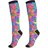 Bshuey Compression Socks For Women & Men Circulation 15-20 Mmhg Knee High Best Support For Travel Running Athletic