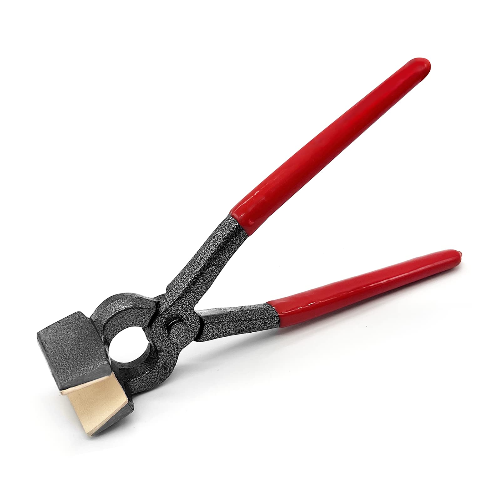 Joidiy Leather Flat Wallet Pliers and 10 Hefty Leather Clip Clamps