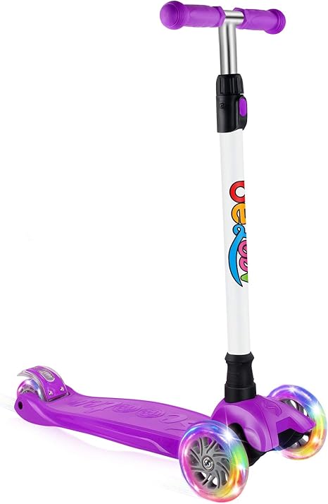purple kids scooter
