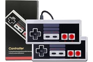 acisan 2-Packs Classic Controller. Wired Mini Controller forClassic Mini Edition and Classic Edition, 9.8FT Cable Length for an Immersive Gaming, Classic Controller Experience