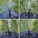 Solar Fountain Pump,Free Standing Solar Powered Bird Bath Fountain Water Pump,1.4W Solar Outdoor Floating Fountain Pump Kit,for Garden, Pool, Pond, Patio Ideal Decoration