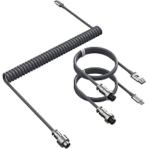 Amazon.com: ZIYOU LANG 2 in 1 Custom Coiled USB C to A and C Cable ...