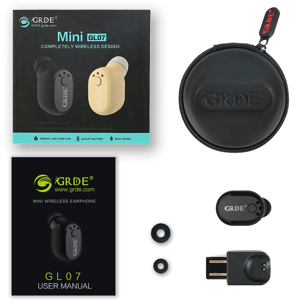 Écouteur Bluetooth, Mini Oreillette Bluetooth 4.1 [Nouvelle Recharge Magnétique] Sans Fil Réduction de Bruit Multipoint Intra-Auriculaires Casque avec Micro pour iPhone, Samsung, Android Smartphones (Noir)