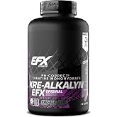 EFX Sports Kre-Alkalyn EFX | pH Correct Creatine Monohydrate Pill Supplement | Strength, Muscle Growth &amp; Performance | 120 Servings, 240 Capsules