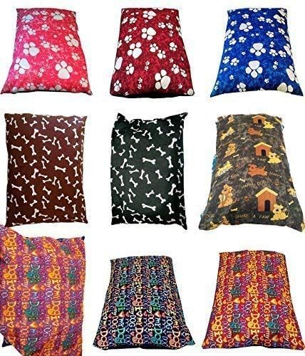 E4Emporium PET DOG BED CUSHION LARGES/XL IN RANDOM COLOURS (Medium (65 x 45))