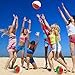 Kidsco 6 Pack Inflatable Beach Balls - 12 Inch, Rainbow Colored - For Swimming Pools, Pool Party, Playing, Volleyball, Beach, Ocean, Kids, & Adults