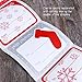 UNOMOR 80 Count Christmas Gift Tag Stickers Red, Silver, and Gold Designs, Christmas Labels on Gift Present