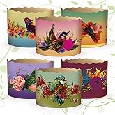 15 oz Easter Bread Paper Molds for Baking 430 gr Large Panettone Paper Mold - 12 Pack Non Stick Kulich Paska Baking Paper Mold Pascha