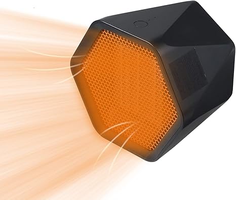 Amazon Co Jp 電気ヒーター 小型 六角 セラミックヒーター 3秒予熱 2段階切替 過熱保護 難燃シェル 足元 車中泊 オフィス キャンプ 脱衣所暖房器具 ホーム キッチン
