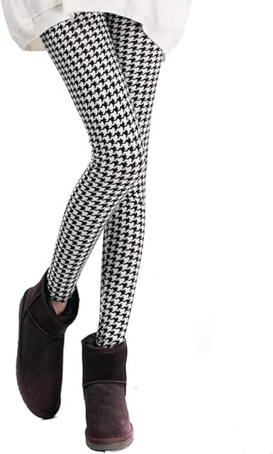 houndstooth print leggings